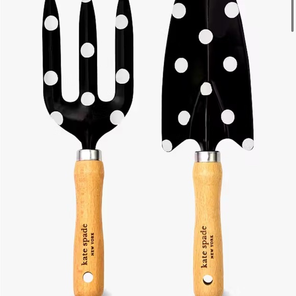 kate spade Other - NIB Kate Spade Black and White Polka Dot Garden Tools
